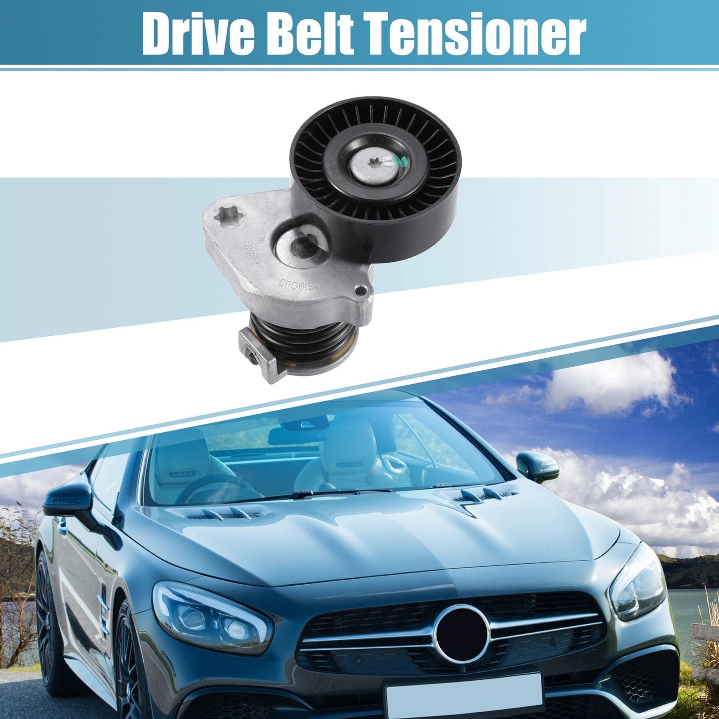 Belt Tensioner Pulley Assembly A2712000470 for Mercedes-Benz C250 (2012–2015)