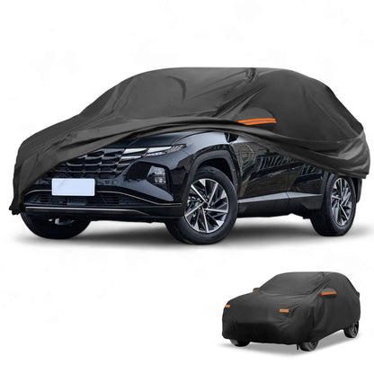 Waterproof All Weather Car Cover for Hyundai Tucson (2004-2024) Black 210D-PU