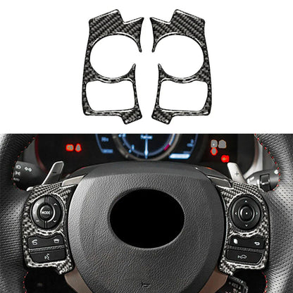 Carbon Fiber Steering Wheel Button Trims for Lexus IS250 IS300 IS350 (2014-2017)
