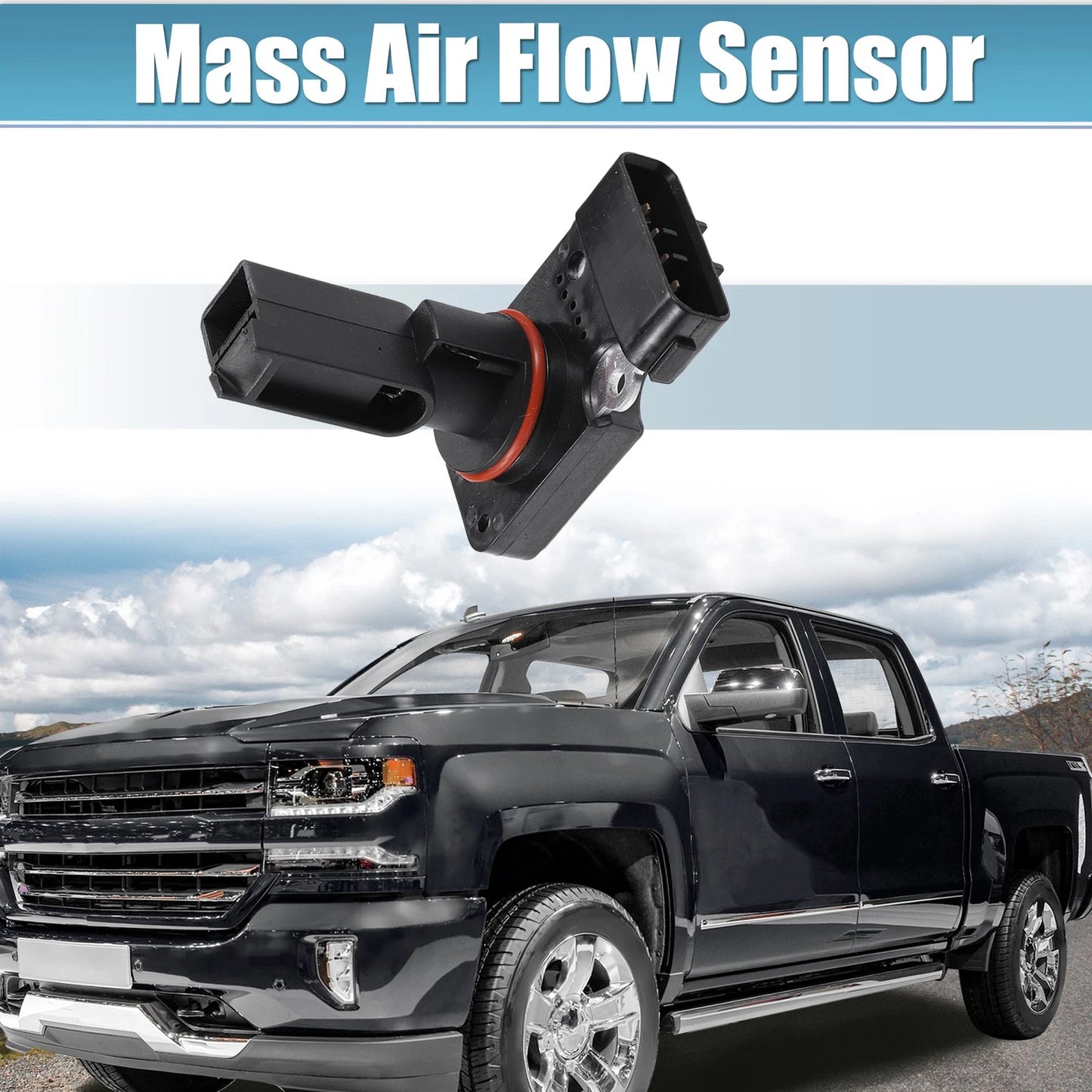 Mass Airflow Sensor for Chevrolet Silverado 3500 (2001–2007) MAF 5 Pins