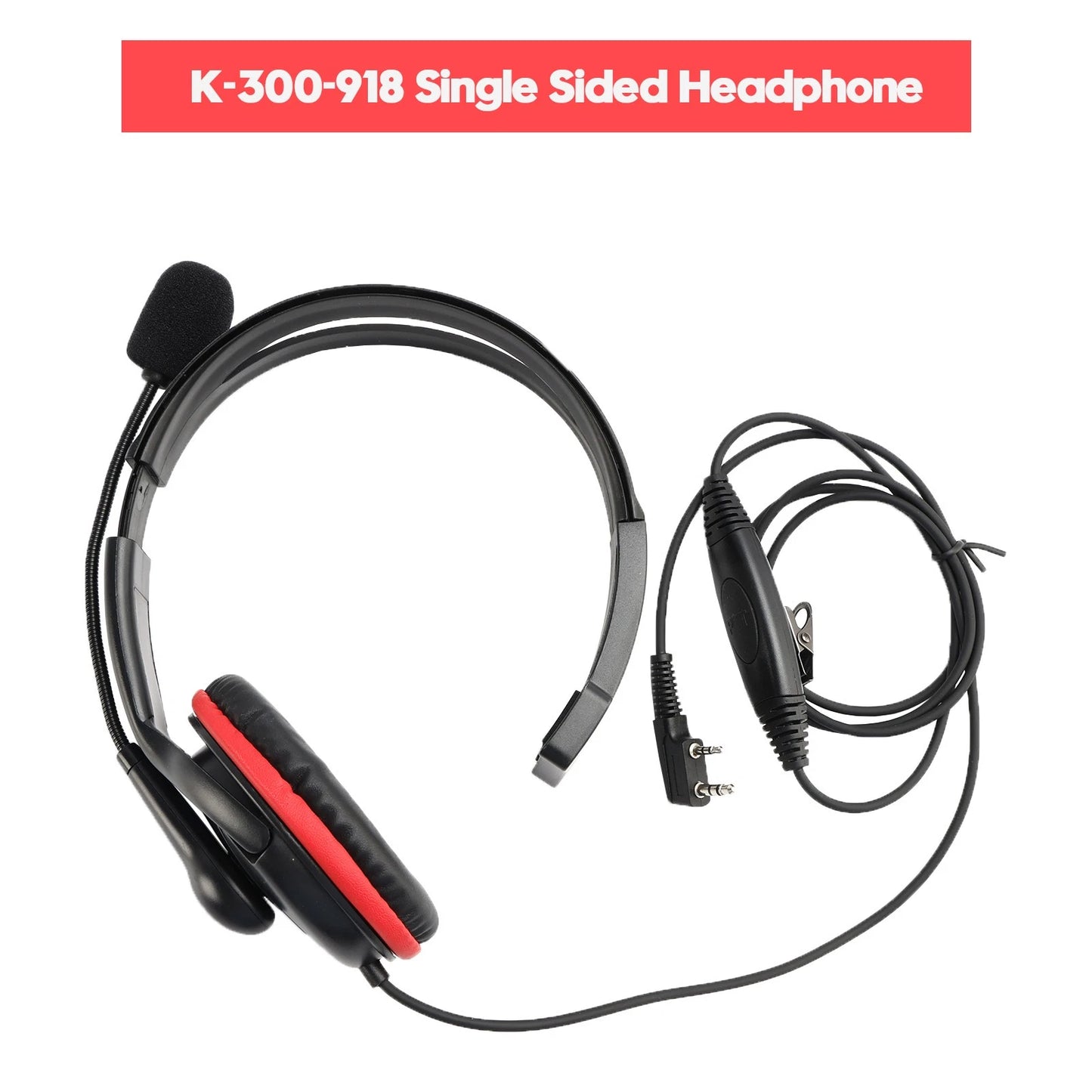 K-300-918 Unilateral Headphones for TK-208 TH-D7 RPU416A KG-UVD1 TG-K4AT