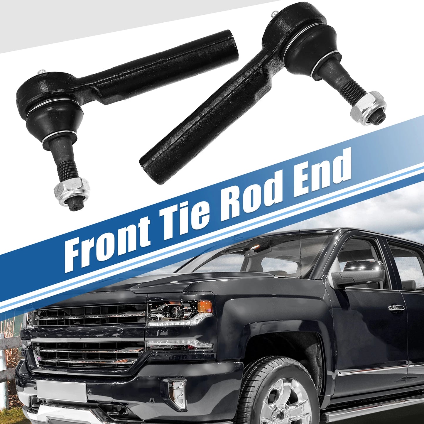 2X Front Tie Rod End ES800223 for Cadillac