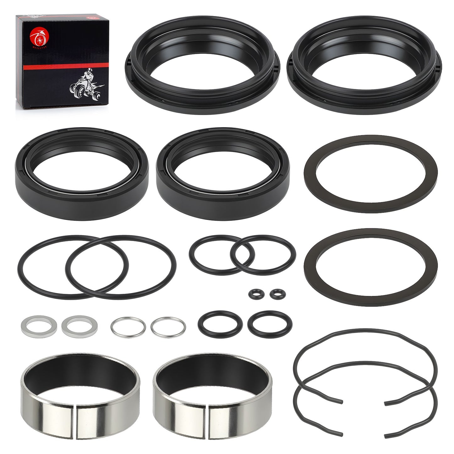 Front Fork Damper Oil Bush & Dust Seal Kit for Suzuki GSXR600 GSXR750 (2004–2005)