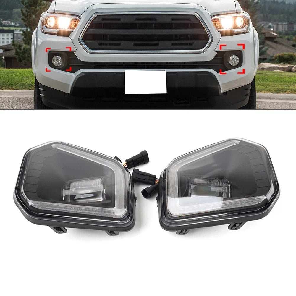 Fog Light Lamp Bezel Cover Chrome Trim for Toyota Sienna SE (2011–2017)