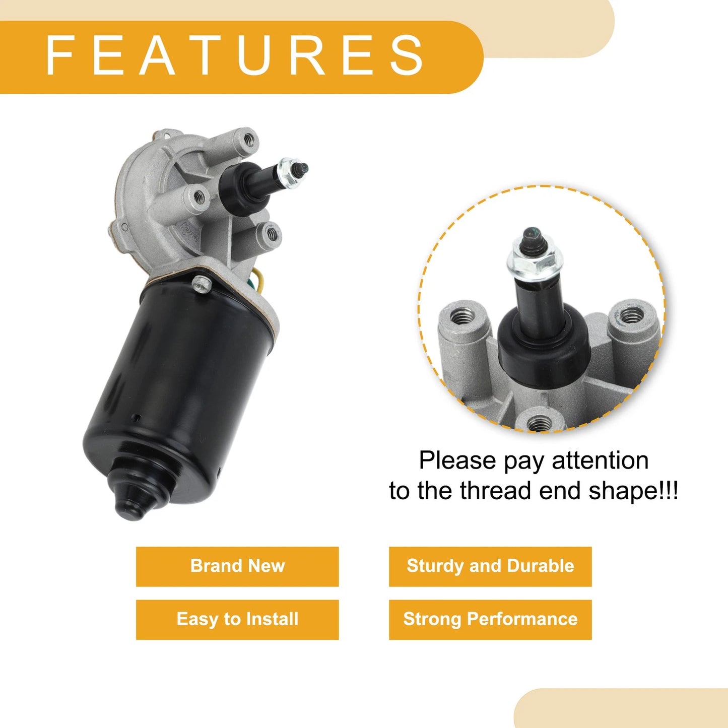 Front Windshield Wiper Motor for Chrysler Town & Country (1990–1995) No.4389132