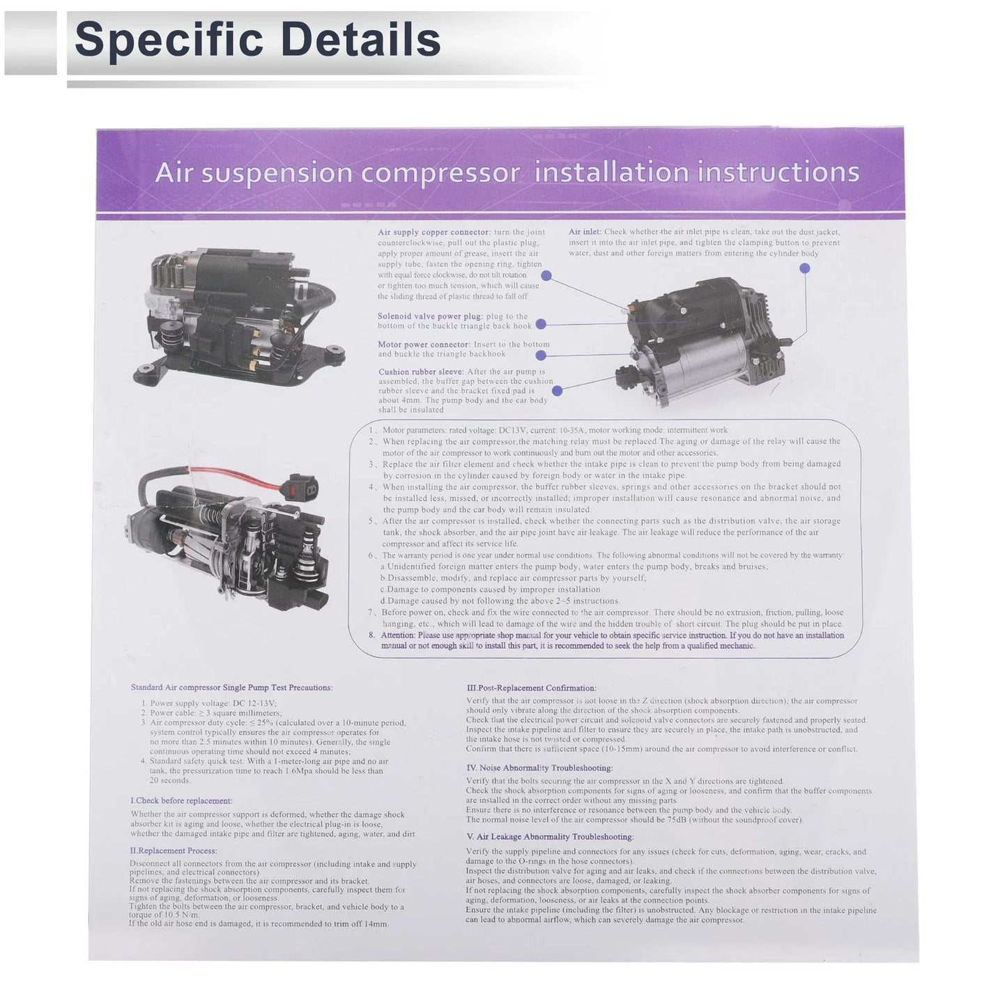 Air Suspension Compressor for BMW X5 (2007-2013)