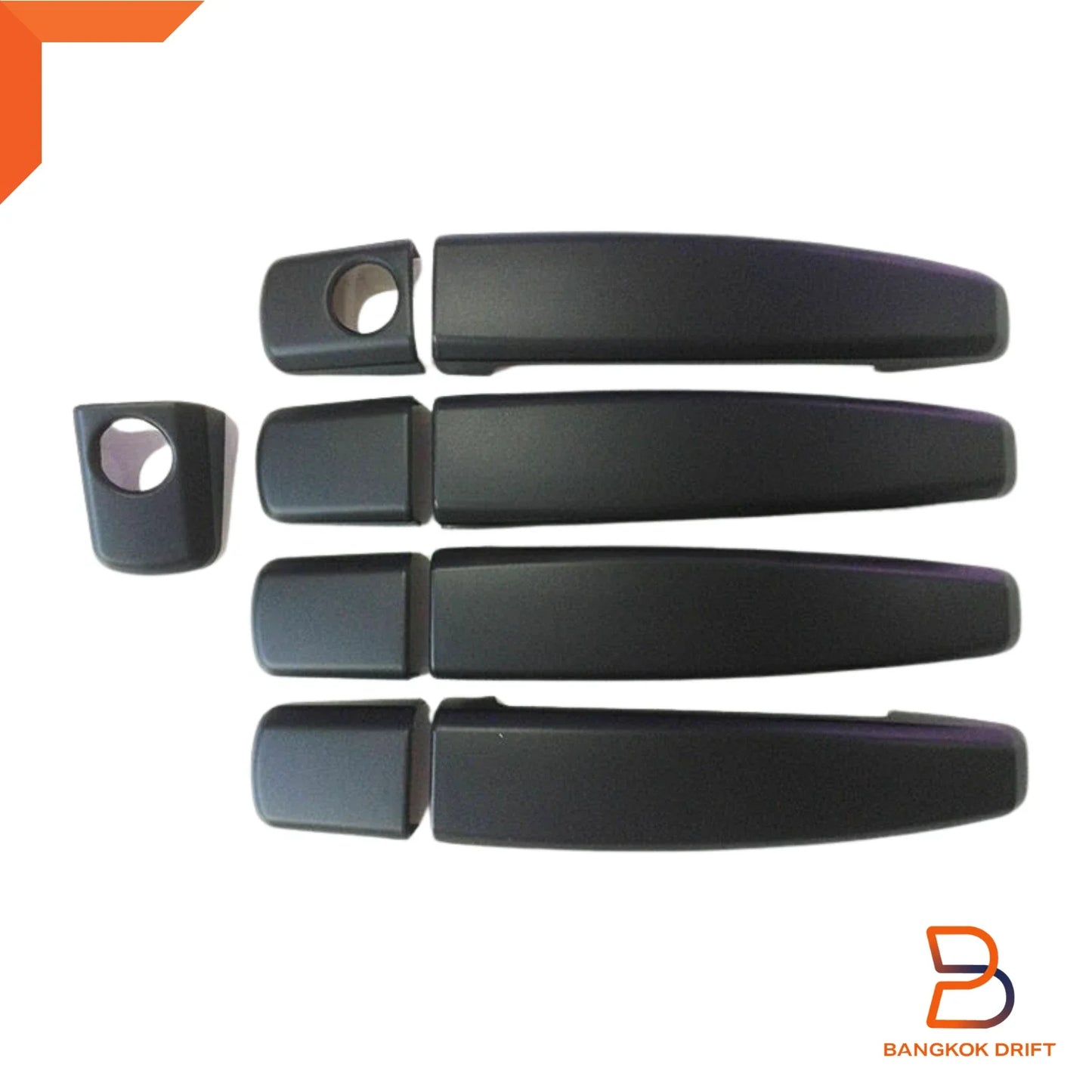 Matte Black Door Handle Covers for Holden Colorado 7, Trailblazer RG (12-23)