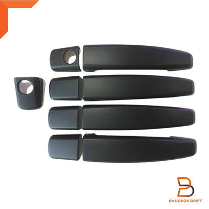 Matte Black Door Handle Covers for Holden Colorado 7, Trailblazer RG (12-23)