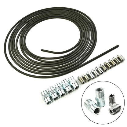 Brake Line 4.75mm Steel with 10 Screws & 5 Connectors for Vehicle