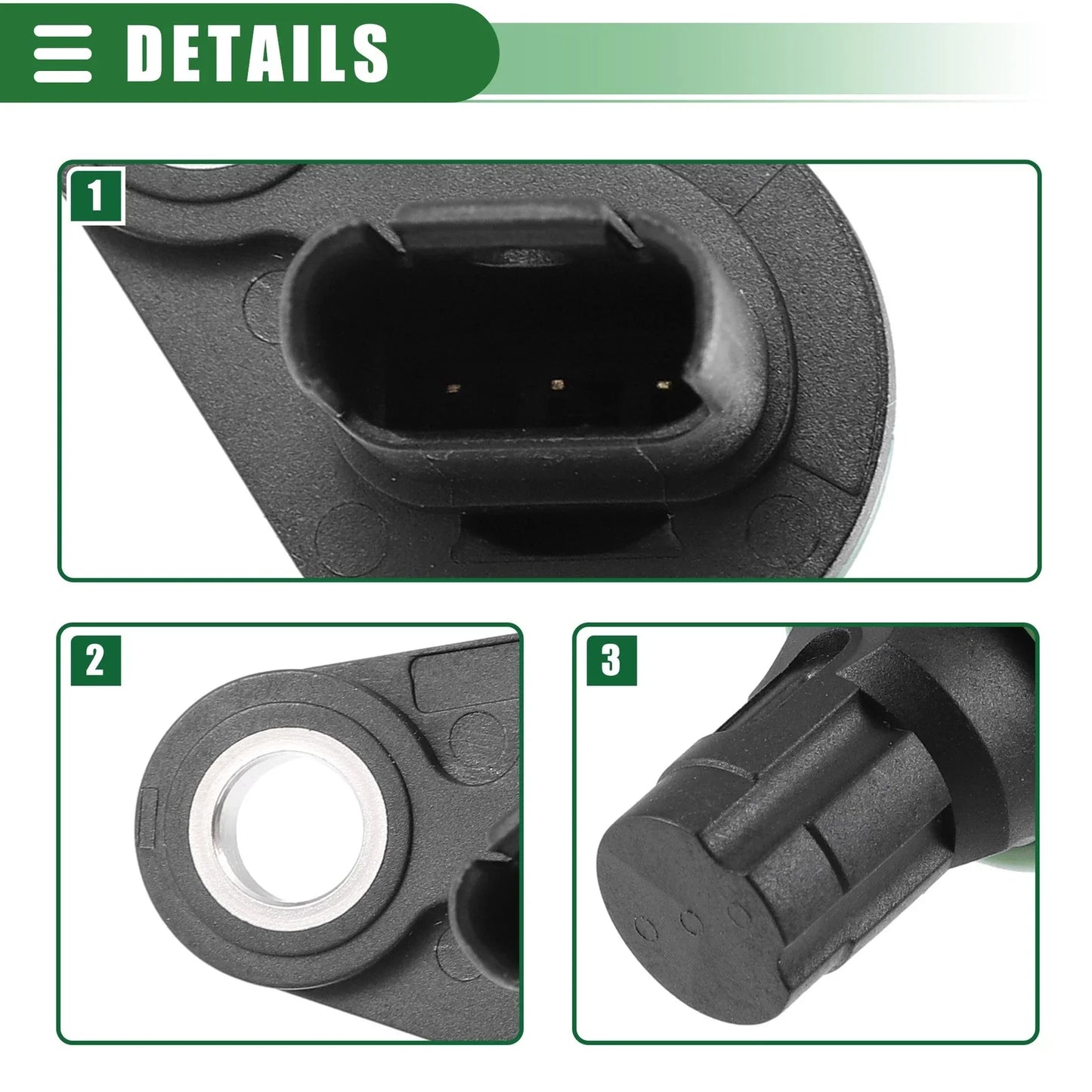 Engine Crankshaft Position Sensor for BMW 328i Black (2007-2013)