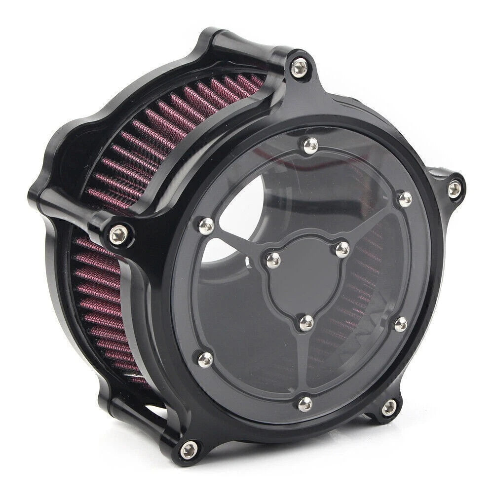 8pc Chrome Gauge Bezel Trim Mount Plate for Harley Touring Electra Glide (2014–2023)