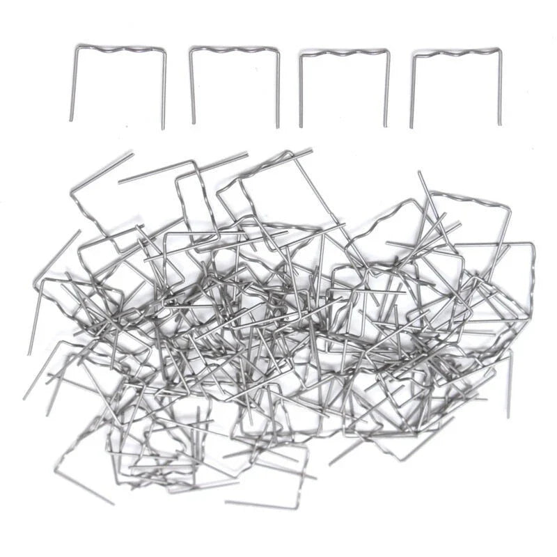 Pre-Cut Flat Staples 100pcs 0.6mm for Car Auto