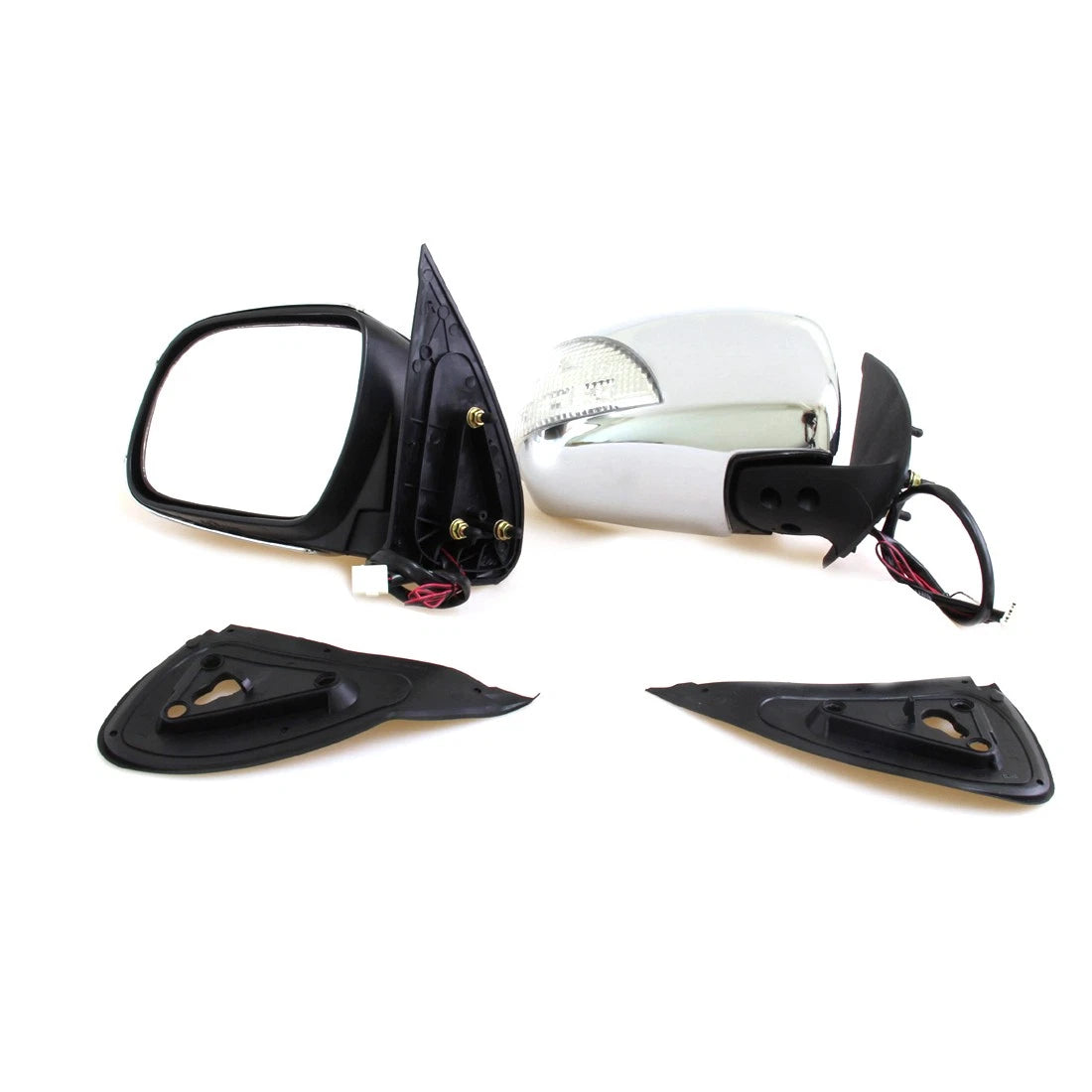 Chrome Electric LED Door Wing Mirror for Toyota Hilux (2005–2015)