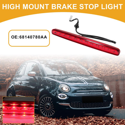 Third Brake Stop Light No.68140780AA for Fiat 500 (2012–2019) Red