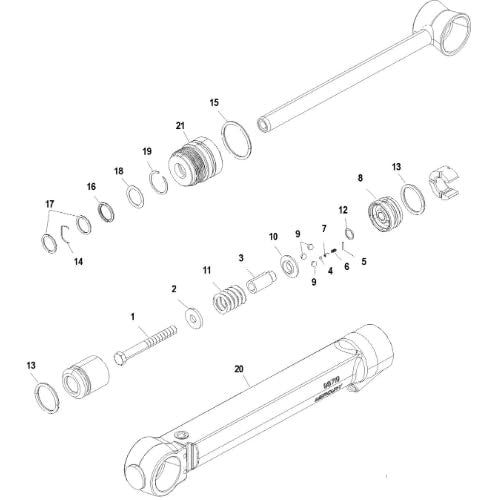 2 Power Trim Cylinder Seal Kit for Mercruiser MR Alpha 1 (1983–1990)