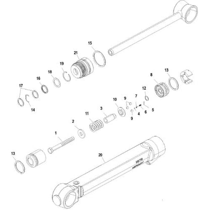 2 Power Trim Cylinder Seal Kit for Mercruiser MR Alpha 1 (1983–1990)