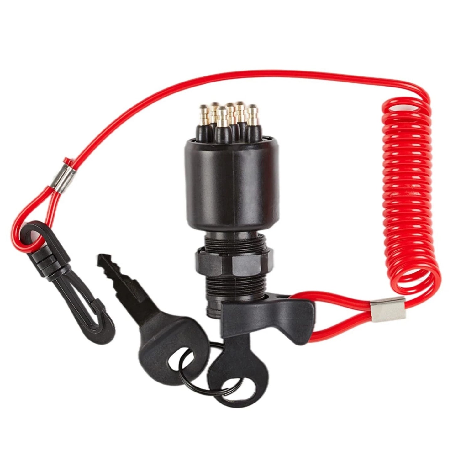 Ignition Key Switch & Lanyard for Johnson Evinrude (1996–Present)