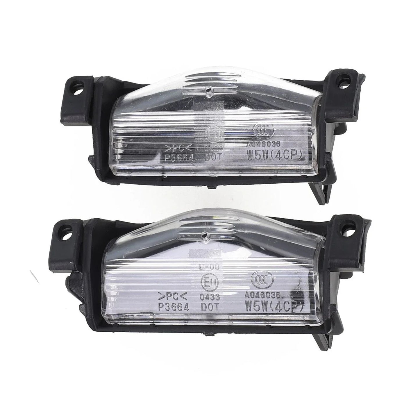 2 x License Plate Light Rear Bumper Lamp Housing Cover for Mazda 3 (2009–2013)