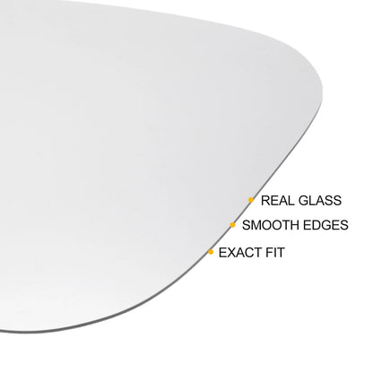 Left Side Heated White Mirror Glass for Porsche Cayenne (2002–2007)
