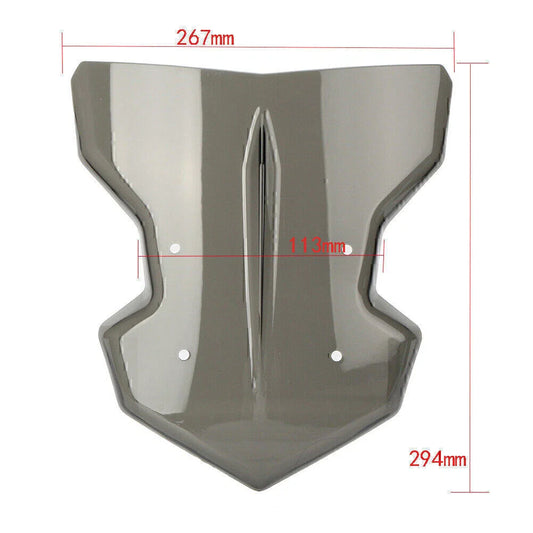 Windscreen Shield w/ Bracket for YAMAHA MT-09 FZ-09 (2017-2018) Black