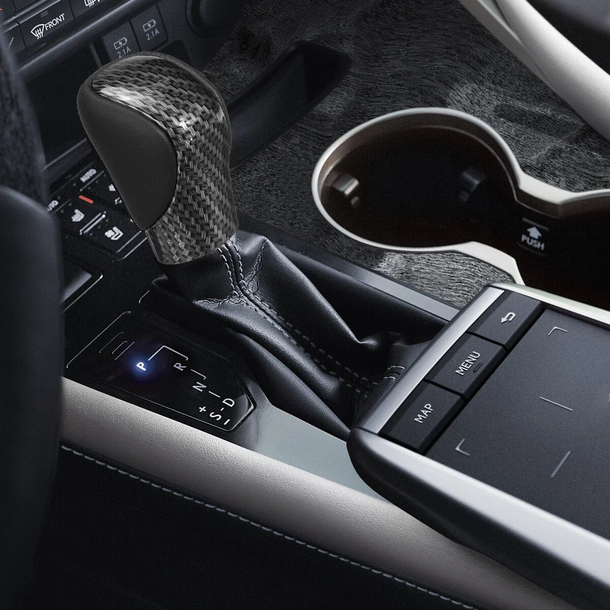 Carbon Fiber Style / Shift Knob for Lexus ES350 GX IS350 NX300 RC300 RX450h