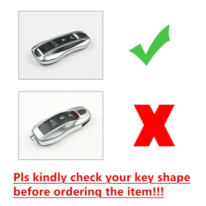 Blue Remote Key Case Cover for Porsche Cayenne Panamera (2017-2020)