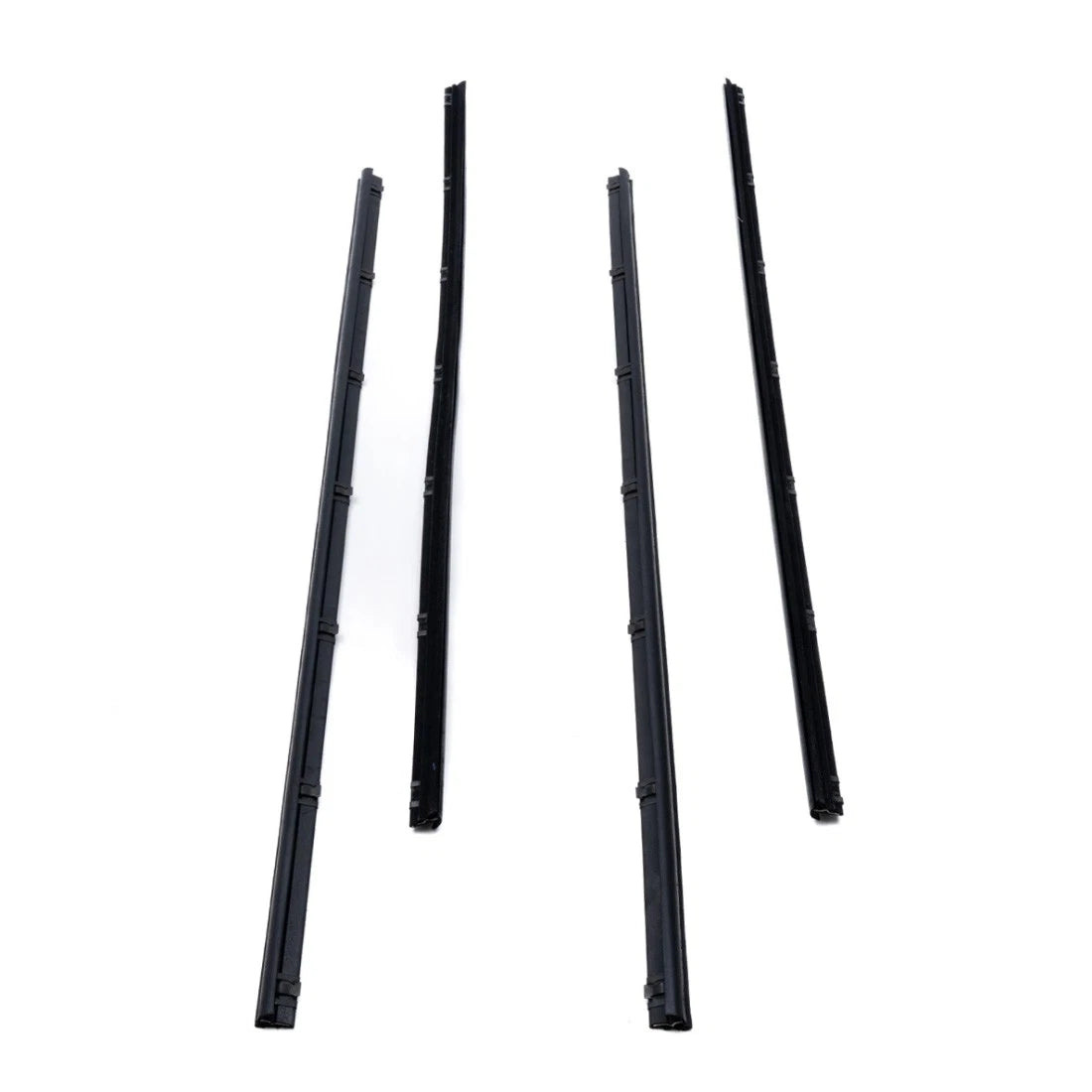 Set of 2 Front Door Glass Weatherstrips for Toyota Starlet KP60 KP61 KP62 (1980–1984)