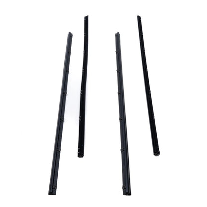 Set of 2 Front Door Glass Weatherstrips for Toyota Starlet KP60 KP61 KP62 (1980–1984)