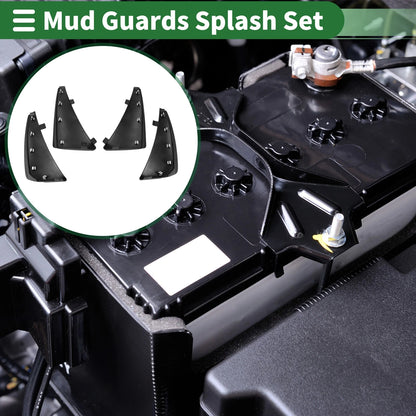 Mud Flaps Splash Guards for Chevrolet Corvette C8 (2021–2024) W/ Mounts
