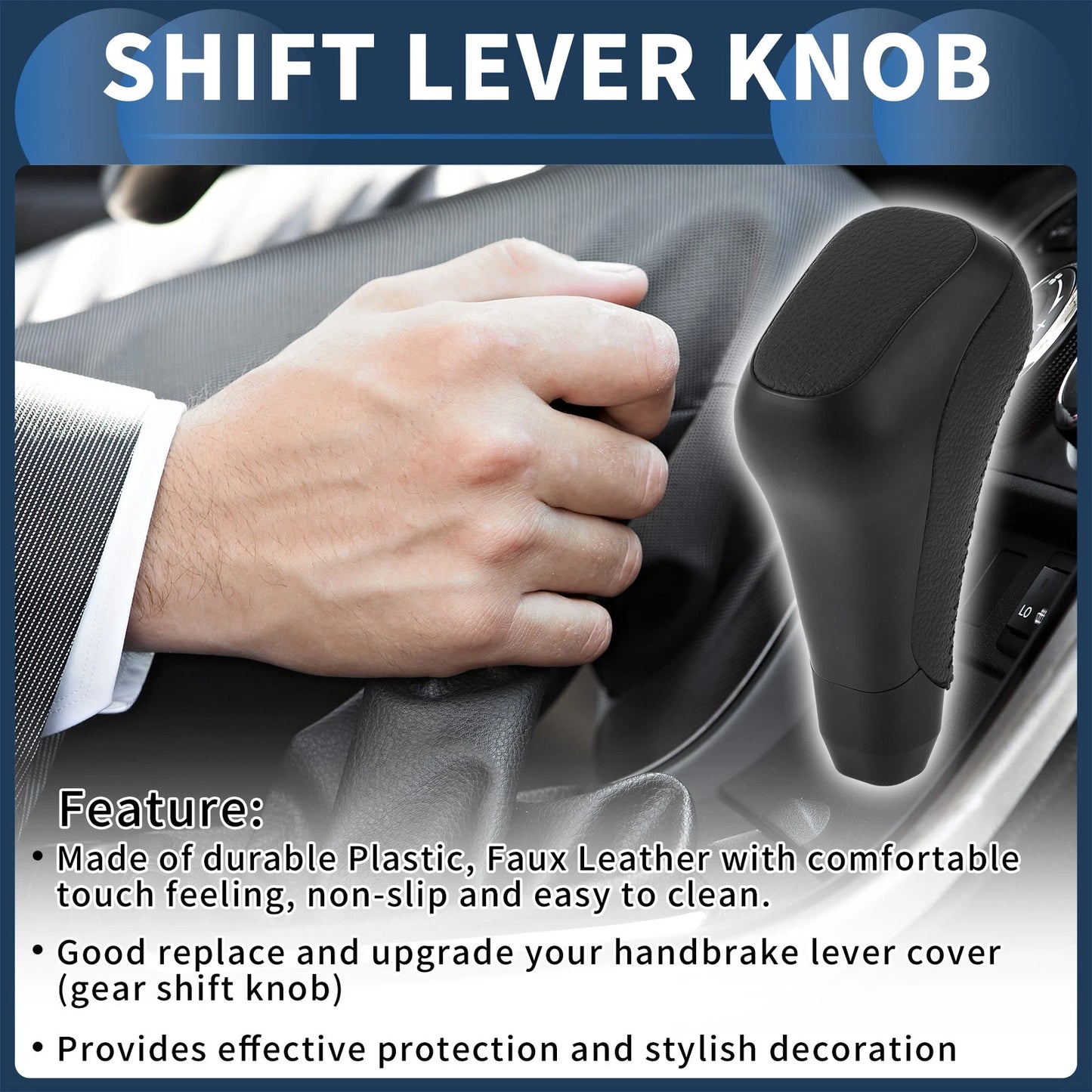 Automatic Gear Shifter Knob for Toyota 4Runner (2012–2021) Plastic Faux Leather