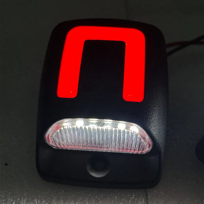 White+Red LED Rear Bumper License Plate Lamps for Toyota Tacoma (2005–2015)
