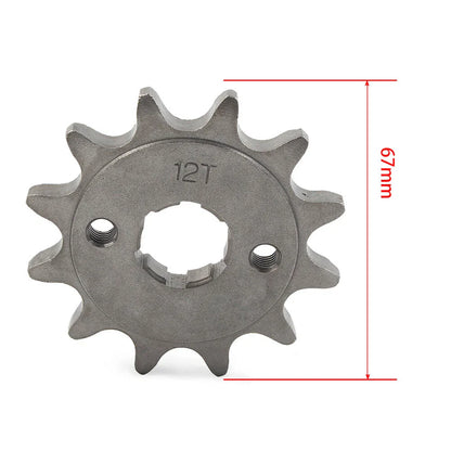 12T Front Sprocket Cog for 125cc-250cc Dirt Pit Bike ATV Go Kart