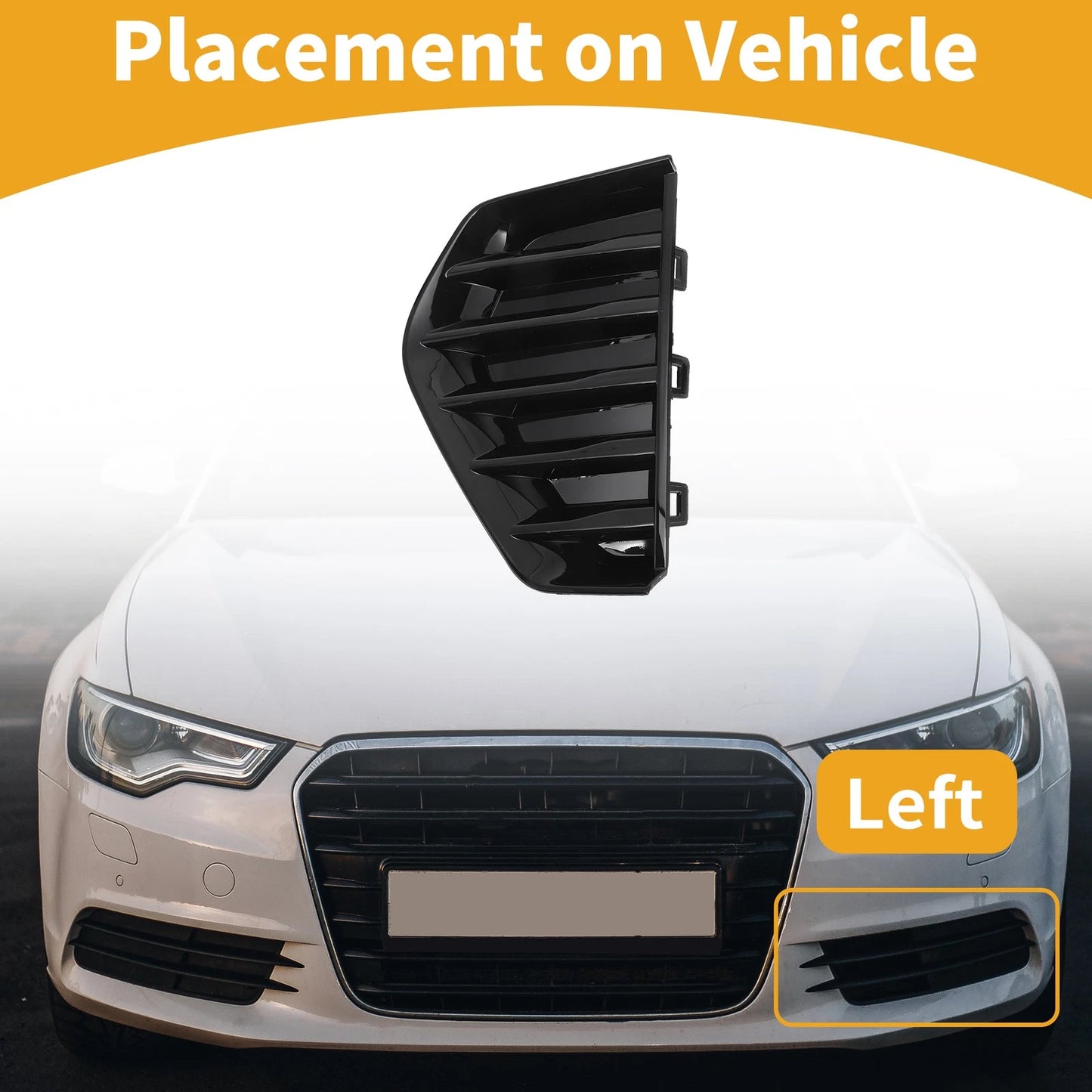 1 Pc Fog Light Grill for Cadillac XT4 (2019–2022) No. 84155439, ABS