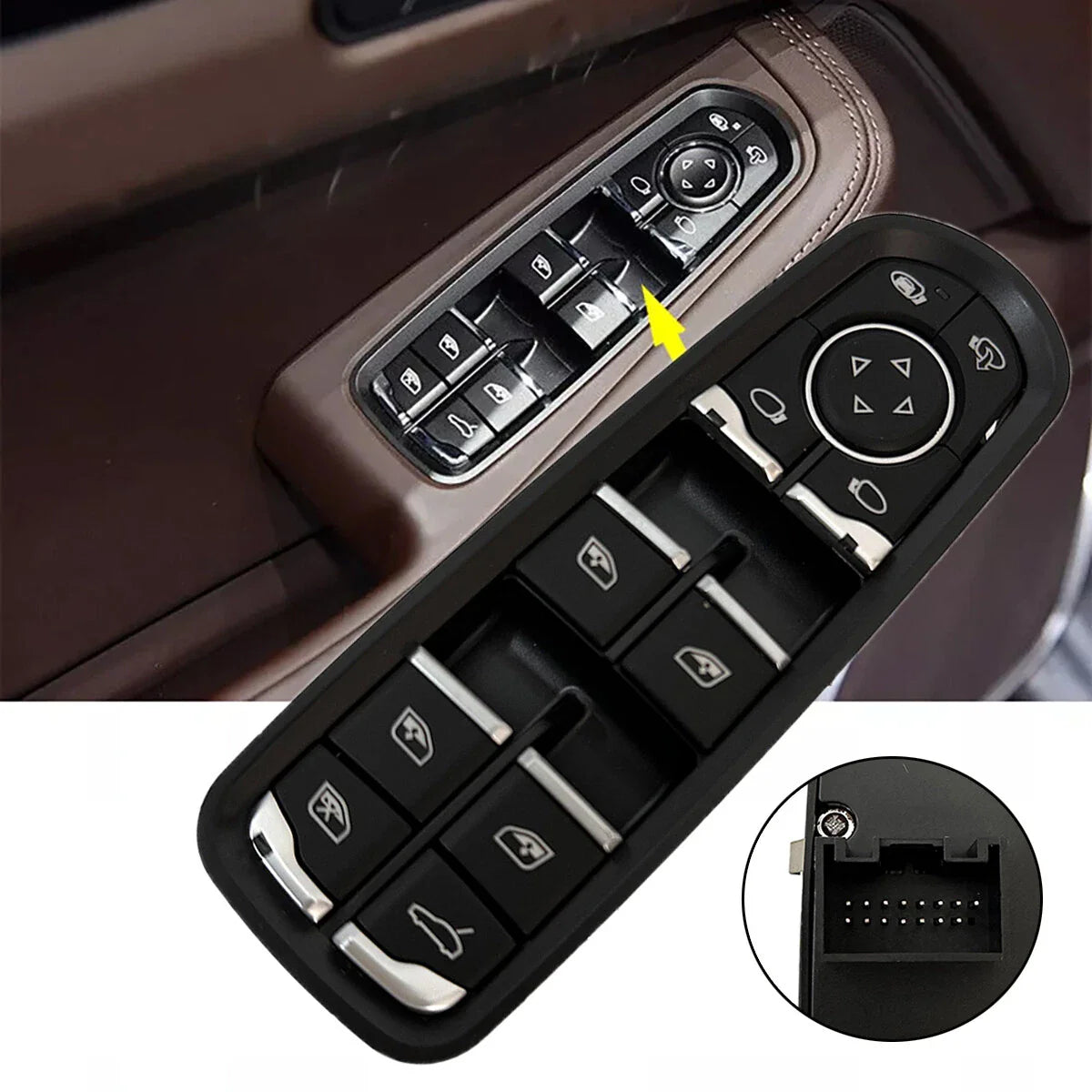 Master Power Window Switch for Porsche Panamera Cayenne Macan (2003–2024)