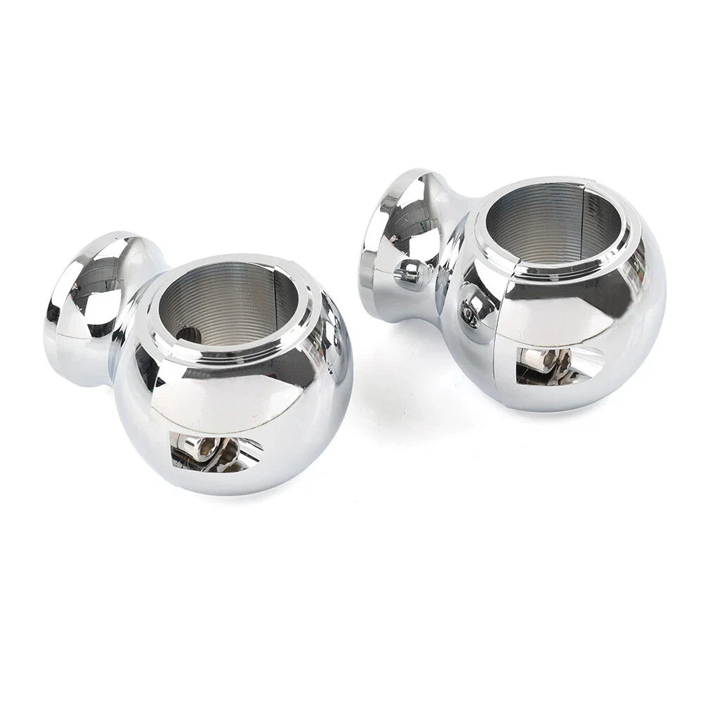 32mm 1.25" Fat Handlebar Risers Clamp Chrome for Harley Touring