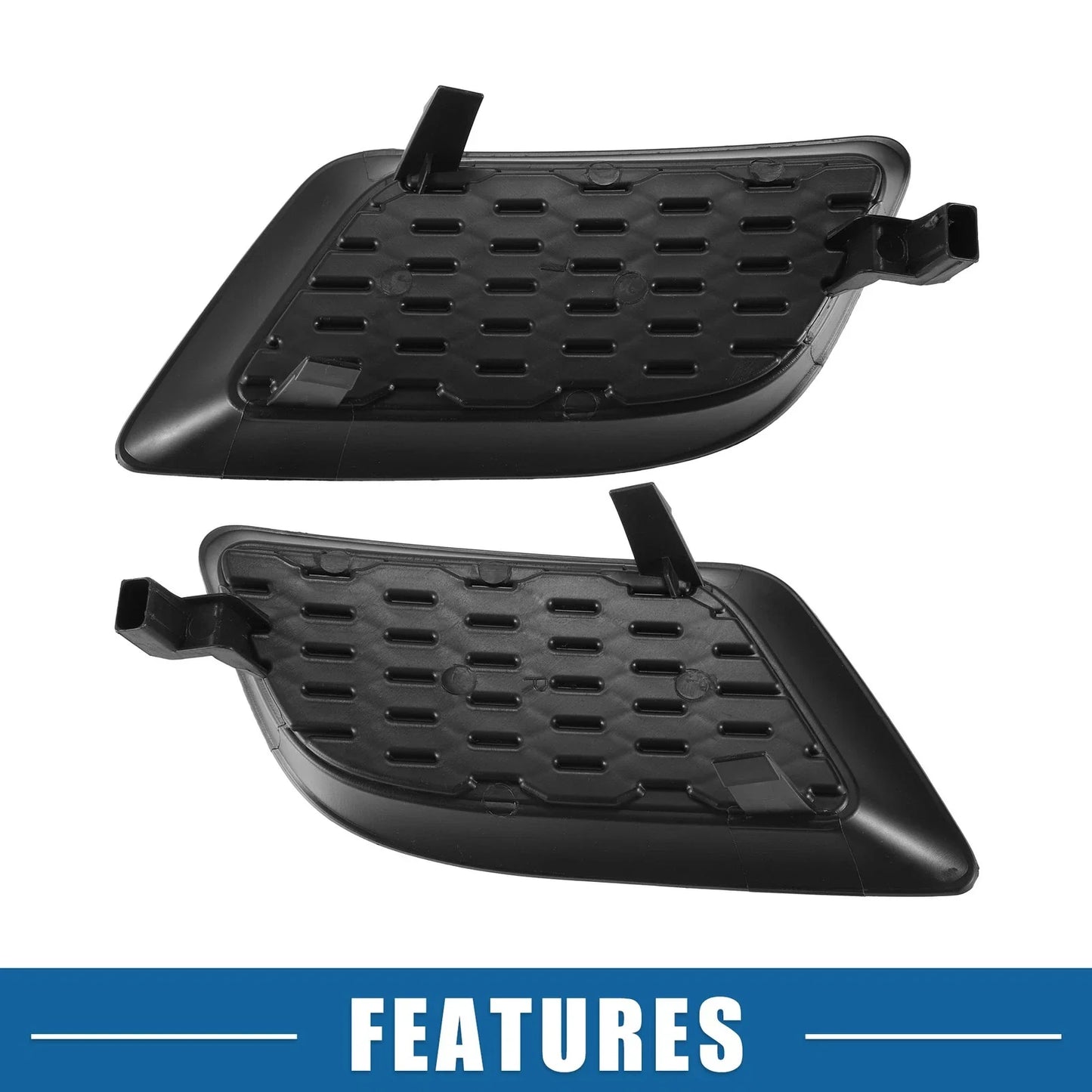 2 x Front Fog Light Grille Covers for Dodge Charger (2011-2014)