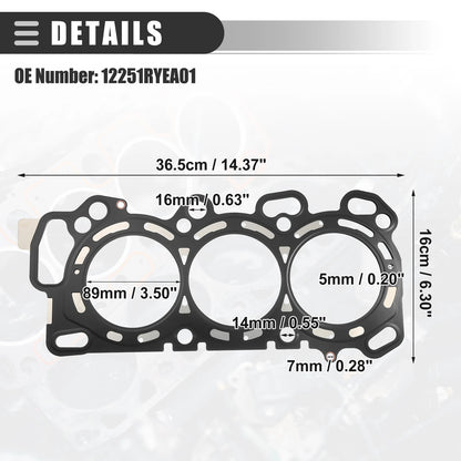 2 Pcs Cylinder Head Gasket for Acura MDX 3.7L (2007–2009) No. 12251RYEA01