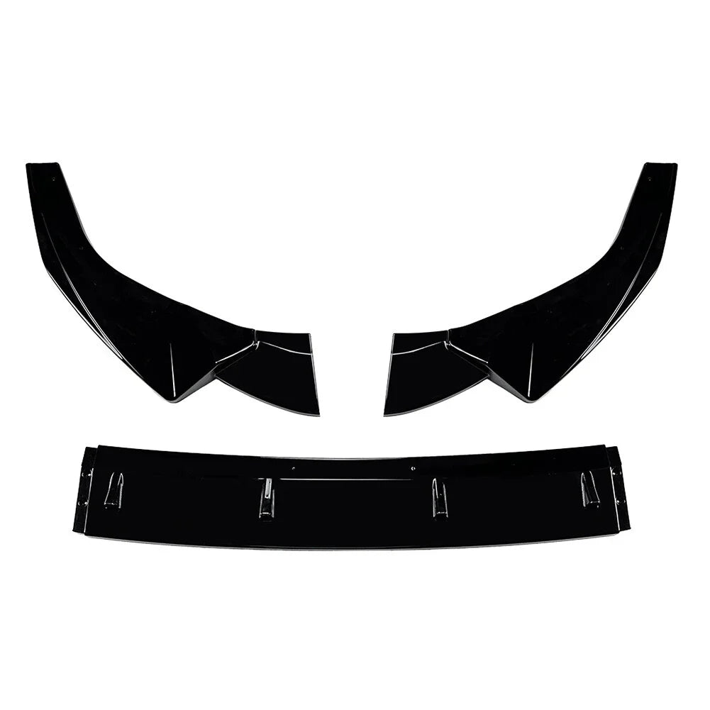 Glossy Black Front Bumper Splitter Lip for Audi A5 Sline S5 (2020-2024)