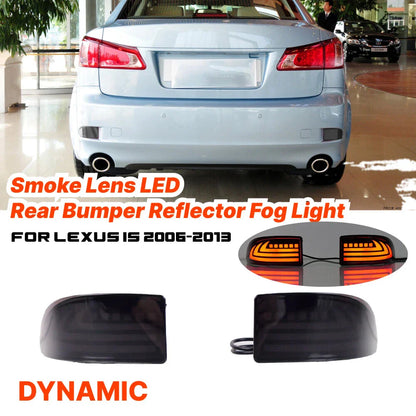 Smoke Lens Bumper Reflector Fog/Turn Signal Lights for Lexus IS (2006–2013)