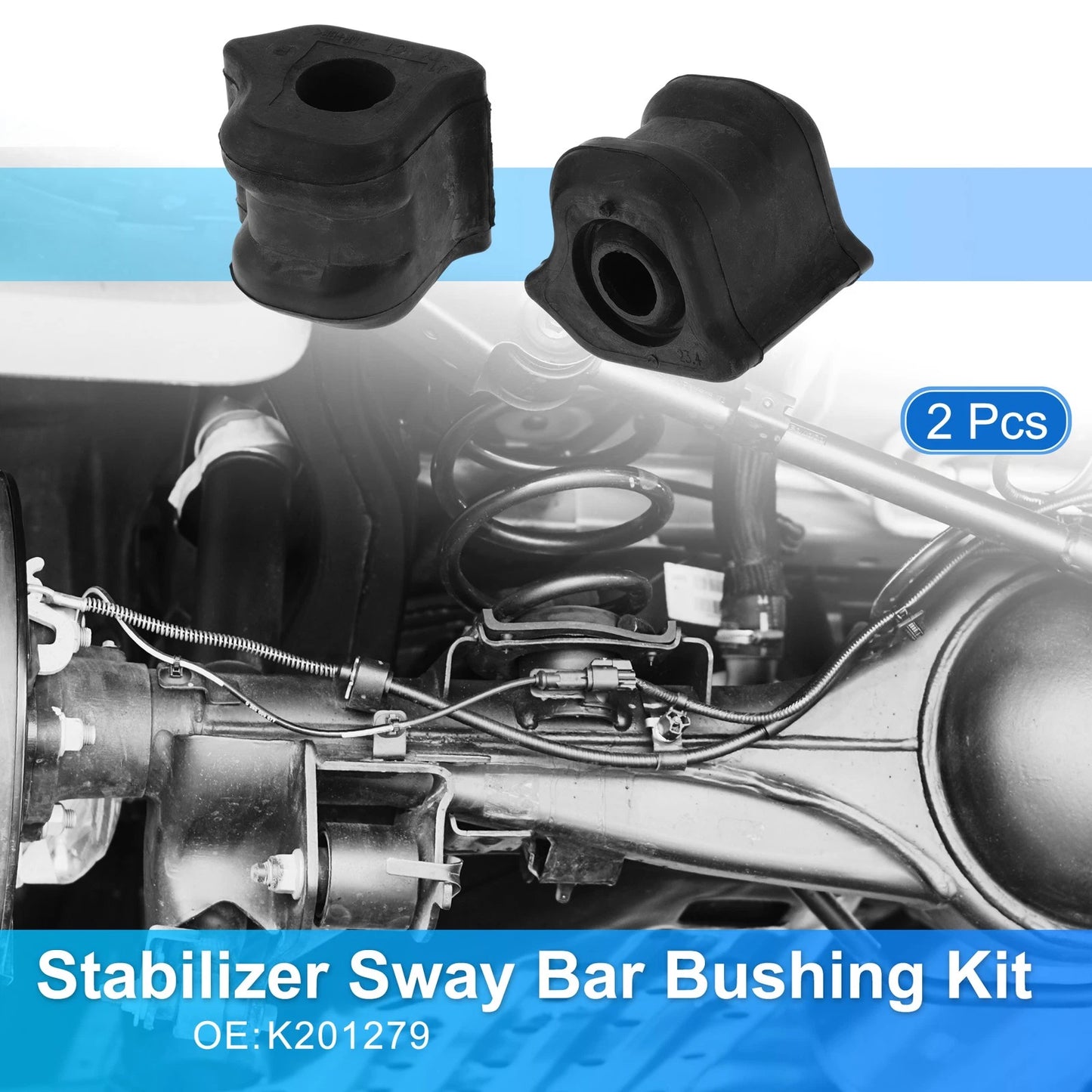 Stabilizer Sway Bar Bushing Kit No.K201279 for Scion xB (2008–2015) Black
