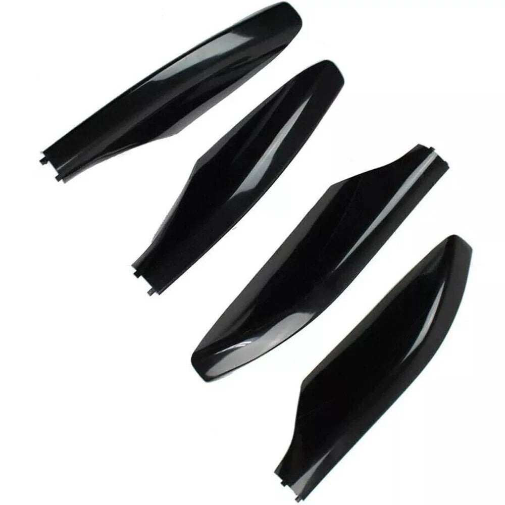 4 x Glossy Black Roof Rack Rail End Cover Caps for Toyota Prado (2009-2023)