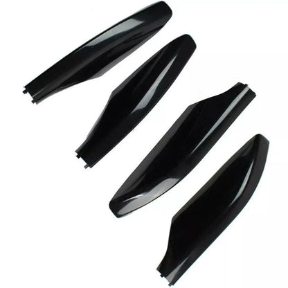 4 x Glossy Black Roof Rack Rail End Cover Caps for Toyota Prado (2009-2023)