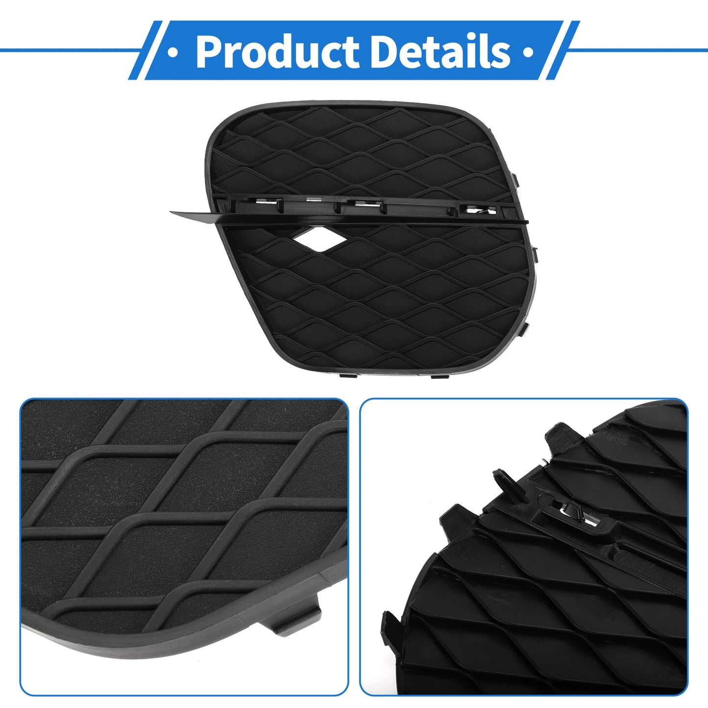 1 Pc Fog Light Grill for BMW X5 (2011–2013) No. 51117222859 Black
