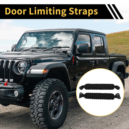 2pcs Door Limiting Straps for Jeep Wrangler TJ JK JKU (1997–2018)