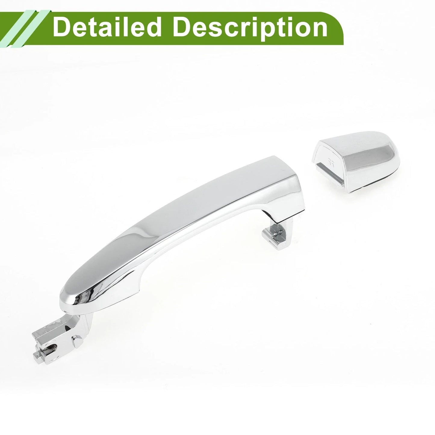 Exterior Door Handle for Hyundai Kia Silver Tone Rear Right (2011-2016)