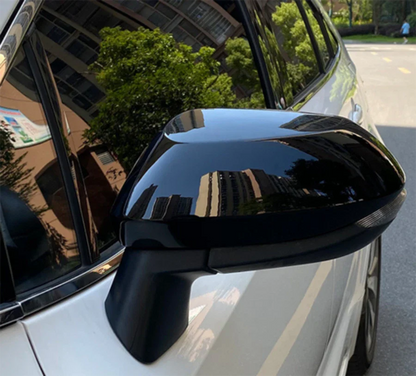 2 x Black Side Rearview Mirror Cover Trim Cap for Toyota Corolla (2020–2023)