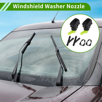 Windshield Washer Nozzle & 2 x Hose Connectors for Chevrolet Traverse (2018-2023)
