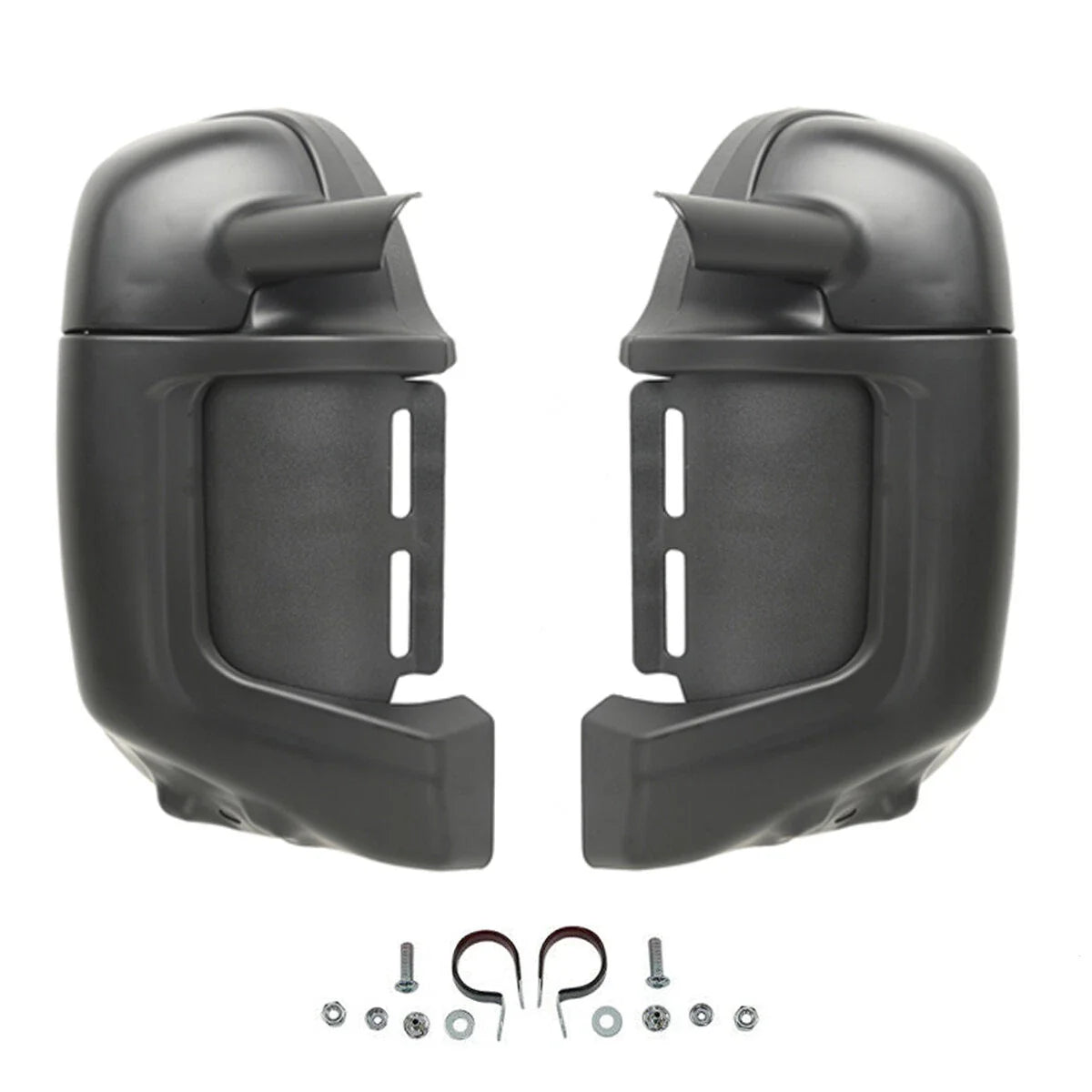 Matte Black Lower Vented Leg Fairing Glove Box for Harley Touring (1983-2013)