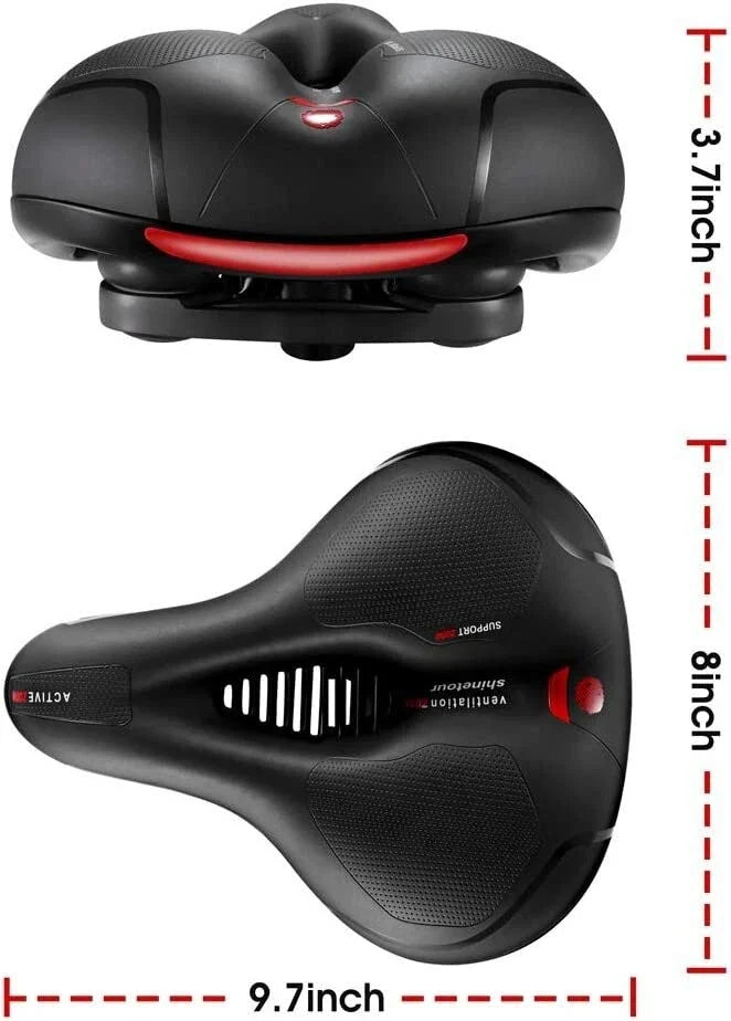 Extra Comfort Wide Bicycle Saddle Seat Cushion Cover for Bike