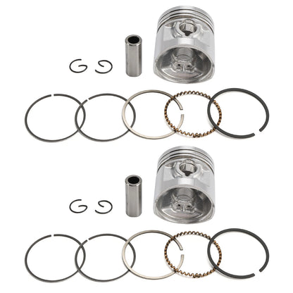 2pcs Finished Piston Kit 44.50mm for Honda CA125 CM125 CD125T CBT125 (1982–1999)